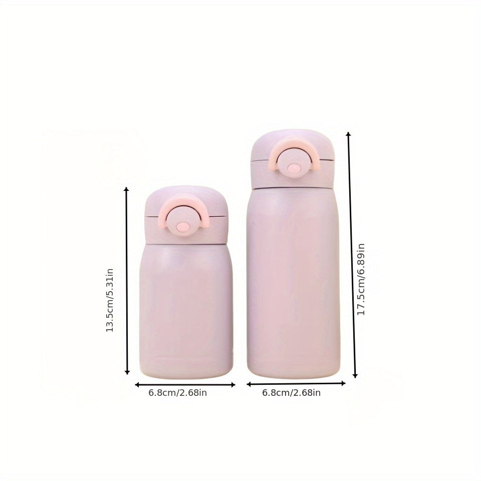 200ml 300ml Flip Top Water Cup Insulated Leakproof Bottle for Outdoor Sports