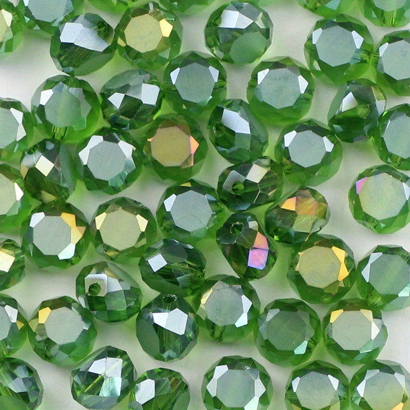 50pcs 5x8mm Colorful Crystal Glass Beads DIY Earrings Bracelet Necklace