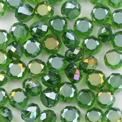 50pcs 5x8mm Colorful Crystal Glass Beads DIY Earrings Bracelet Necklace