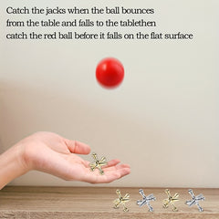 Metal Jack Game Set with 16 Jacks & 2 Balls