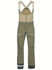 Men's Waterproof Snow Pants Windproof Overalls Pants With Suspenders