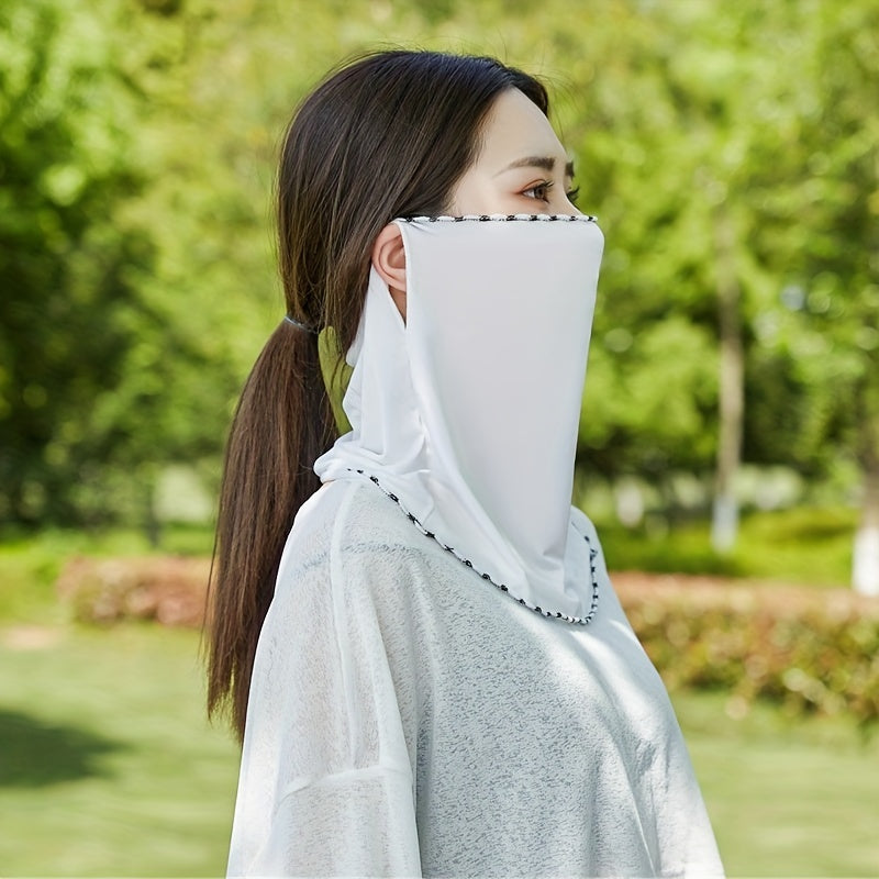 Sunscreen Ice Mask Headscarf Neck Gaiter UV Protection Women Head Wrap