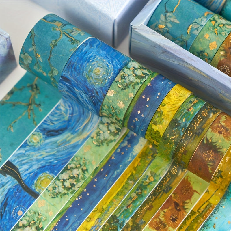 10pcs Washi Tape Set Diy Journal Decoration Stickers