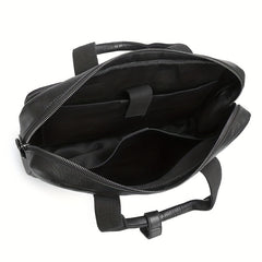 SCHLATUM Cowhide Leather Briefcase Business Handbag Computer Bag