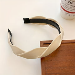 Braided Fabric Headband French Hairband Vintage Style Solid Hair Accessories