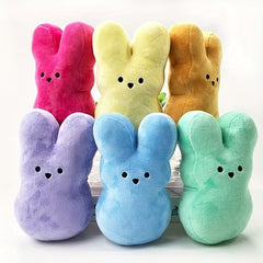 6in Peep Rabbit Plush Toy Easter Decoration Indoor Easter Basket Filled