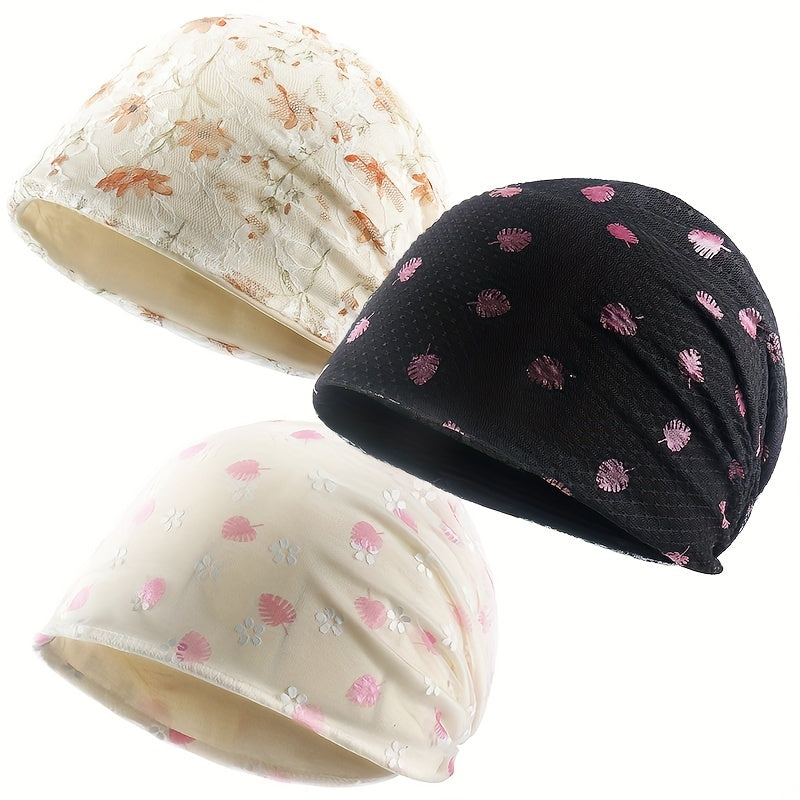 Women's Lace Beanie Turban Hat Lightweight Chemo Cap
