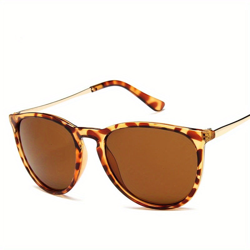Vintage Leopard Butterfly Sunglasses Big Frame Shades Eyeglasses Women's