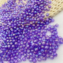 100pcs 8mm Purple Acrylic Beads DIY Jewelry Crafts Accessories
