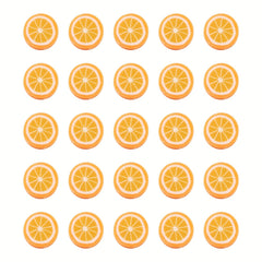 50pcs Orange Polymer Clay Slice Beads DIY Jewelry Accessories