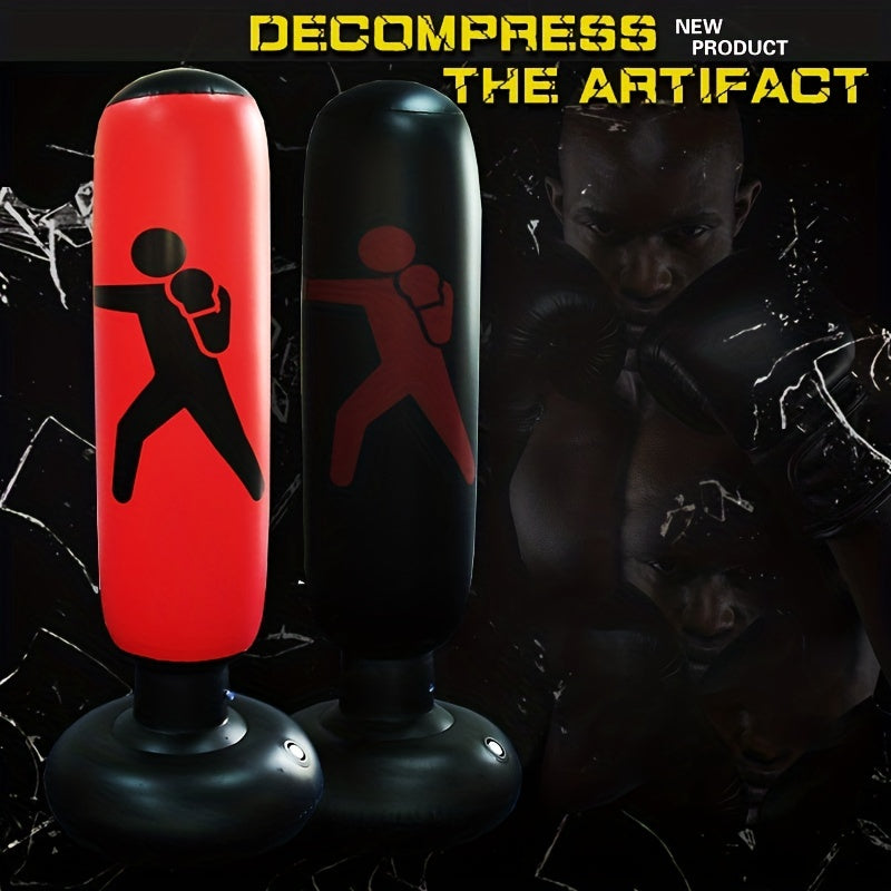 Inflatable Boxing Column Punching Bag Fitness Sandbag