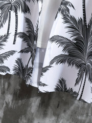 Coconut Palm Print Men's 2Pcs Casual Summer Outfit
