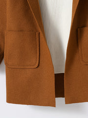 Girls' Warm Shawl Collar Overcoat Outerwear