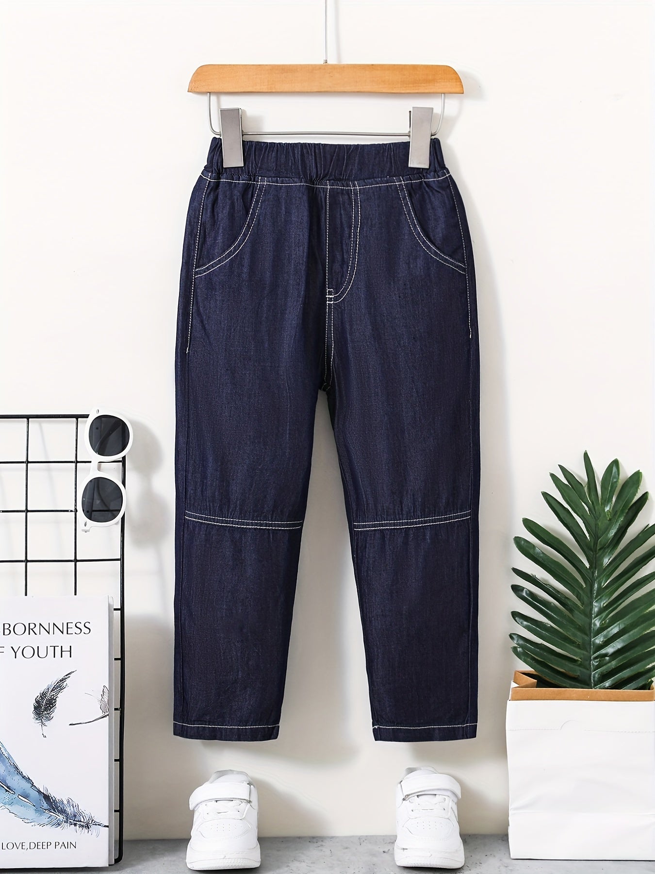 Girls Ultra Thin Casual Denim Pants Summer Lightweight