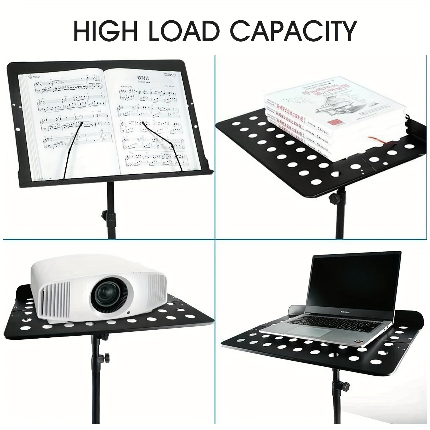 Portable Collapsible Sheet Music Stand with Carrying Bag