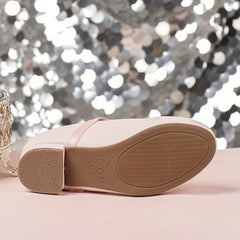 Girl's PU Leather Princess Low Heel Sandals