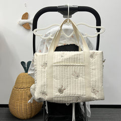 Mommy Bag Embroidery Satchel Outdoor Travel Baby Storage Bag