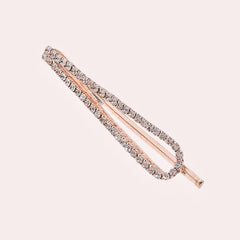 Crystal Hairpin Geometric Edge Clip Hair Accessories