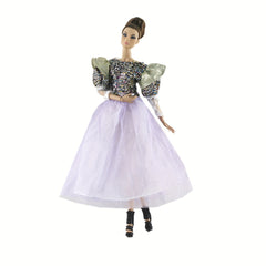 Dolls Clothes Set for 11.8-Inch Dolls - Poncho Dress Costume