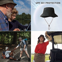Breathable Waterproof Bucket Hat for Outdoor Sun Protection