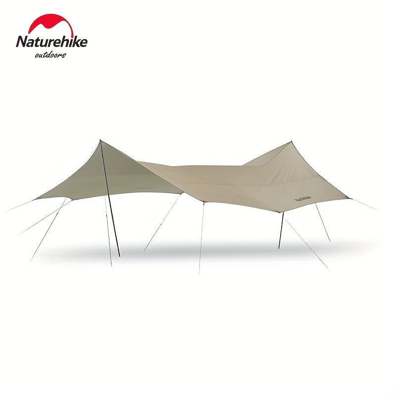 Silver Coated Canopy Tent Sun Rain Proof Tarps Outdoor Picnics