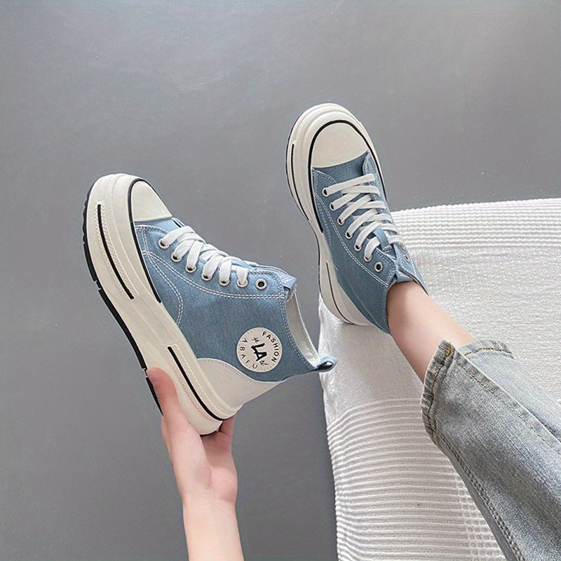 Women's Platform Canvas High Top Shoes