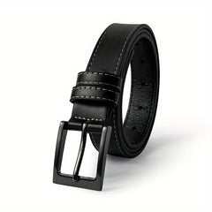Square Buckle Belt Unisex PU Leather Waist Belt Jeans Pants Women