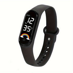 Waterproof Rainbow LED Sports Watch for Hiking and Swimming