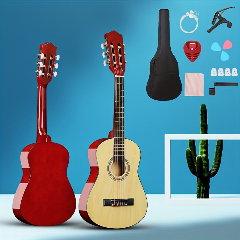 76cm Acoustic Guitar Kit for Beginners - Big Bag, Picks, Accessories