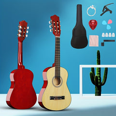 76cm Acoustic Guitar Kit for Beginners - Big Bag, Picks, Accessories