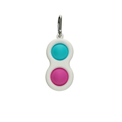 2pcs Fidget Toy Stress Relief & Mini Silicone Sensory Key Chain