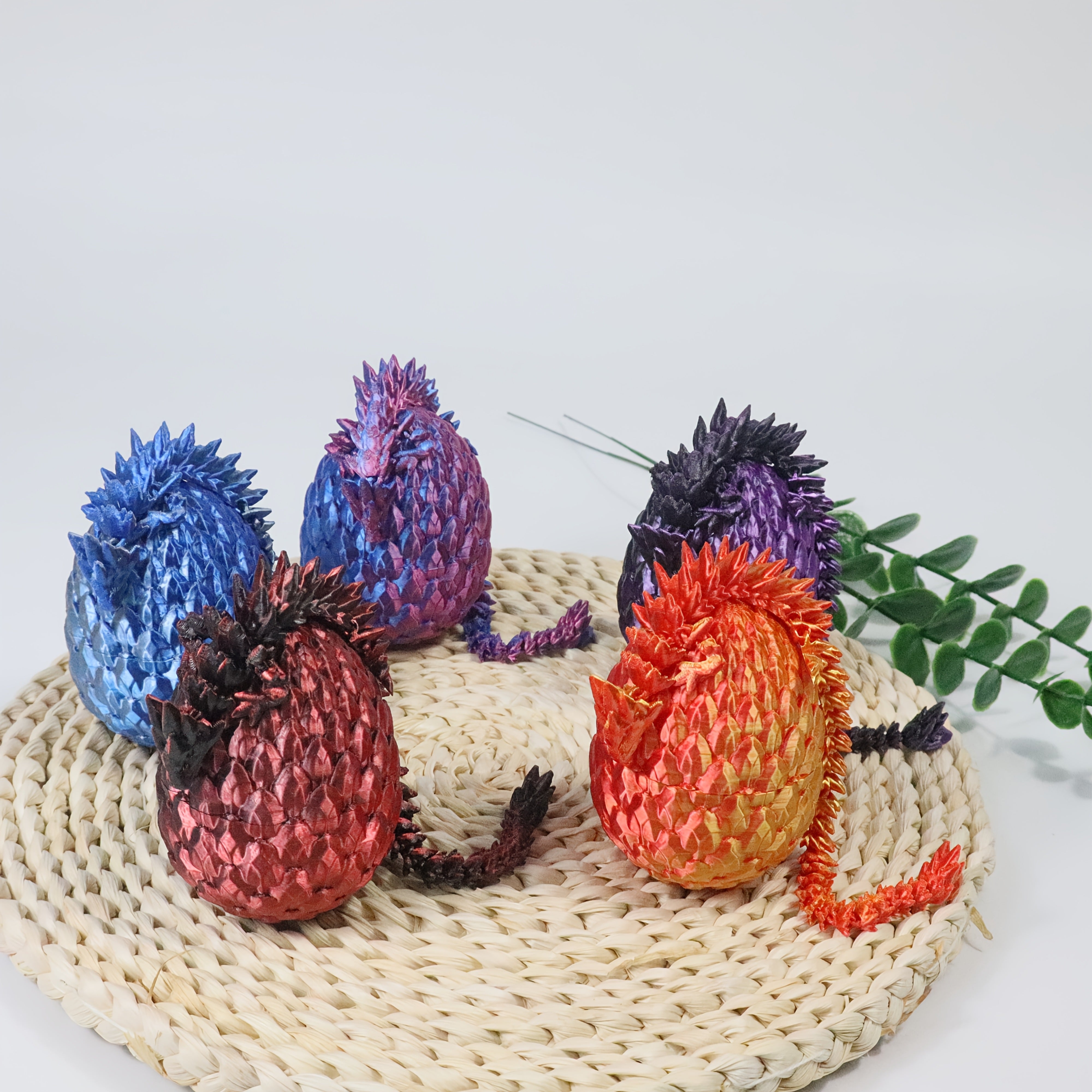 Lotus Dragon Egg Easter Gift Set 3D Printed Desktop Ornament