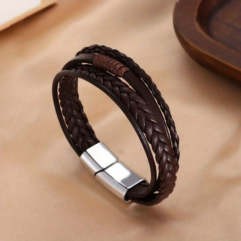 Hand woven Leather Bracelet Men's Ethnic Wind Bracelet