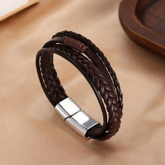 Hand woven Leather Bracelet Men's Ethnic Wind Bracelet