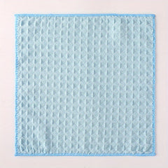 6pcs Microfiber Waffle Plaid Washcloths Absorbent Soft Bathroom Kitchen Cleaning