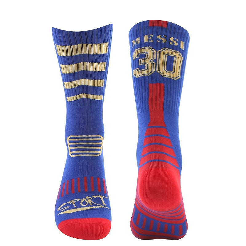 1pair Crew Socks Football Socks Thin Sports Socks Sweat absorbing Wear resistant