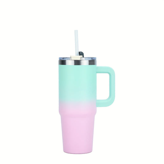 WATERSY 40oz Tumbler w/ Handle & Straw Stainless Steel Vacuum Insulated Hot