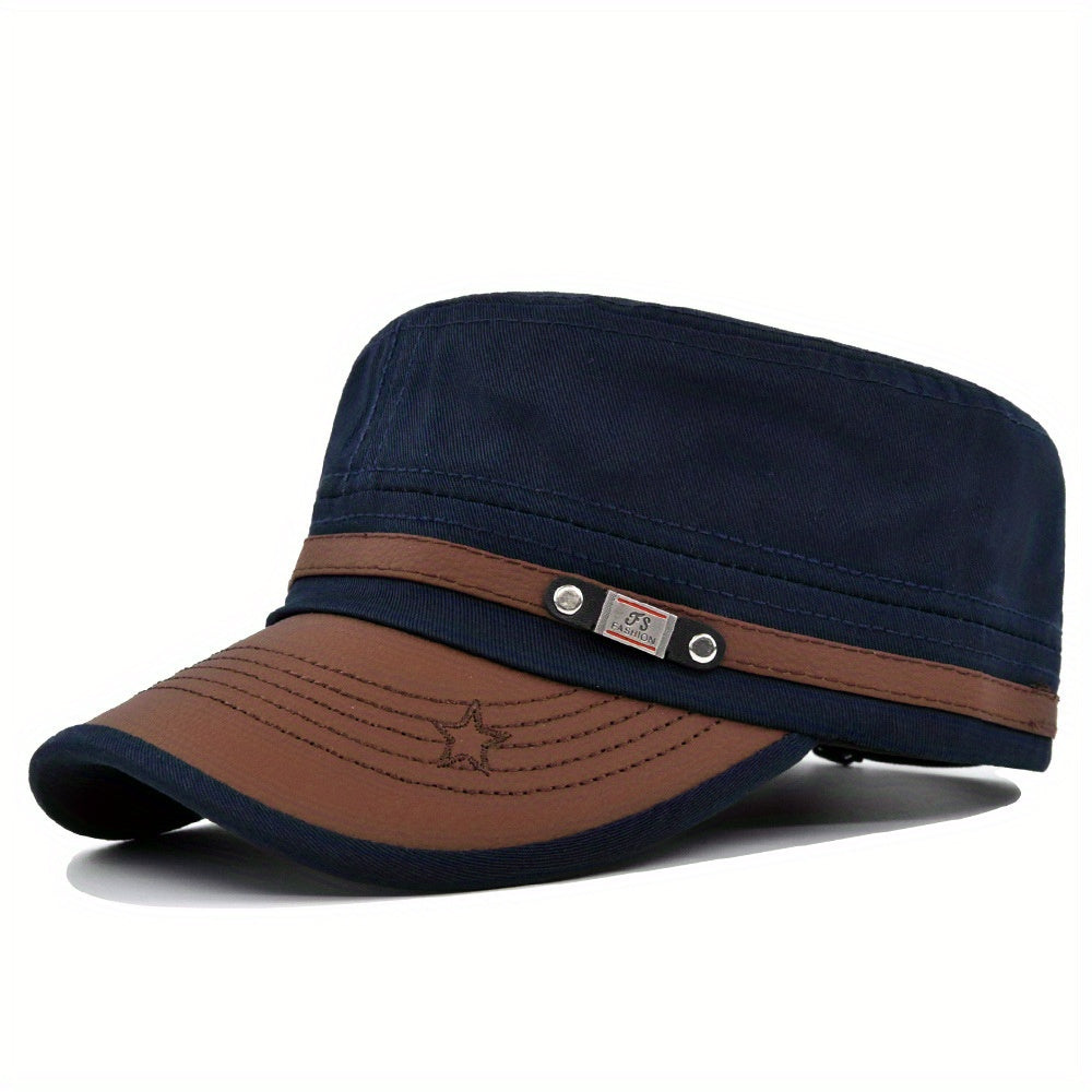 Meromibe Men's Military Cap Adjustable Hat For Outdoor Fishing Hiking