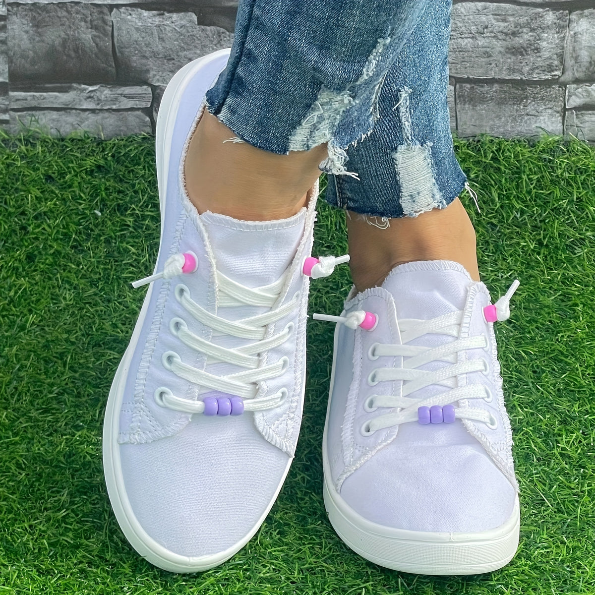 Minimalist Solid Flat Shoes Women's Casual Lightweight Soft Walking Shoes