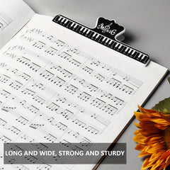 4pcs Piano Music Clip Bookmark Stand Plastic Sheet Music Stand