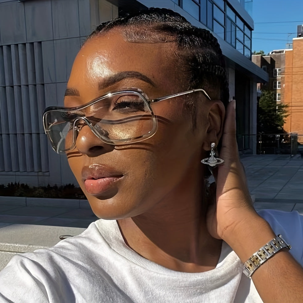 Y2K Metal Frame Gradient Sunglasses UV400