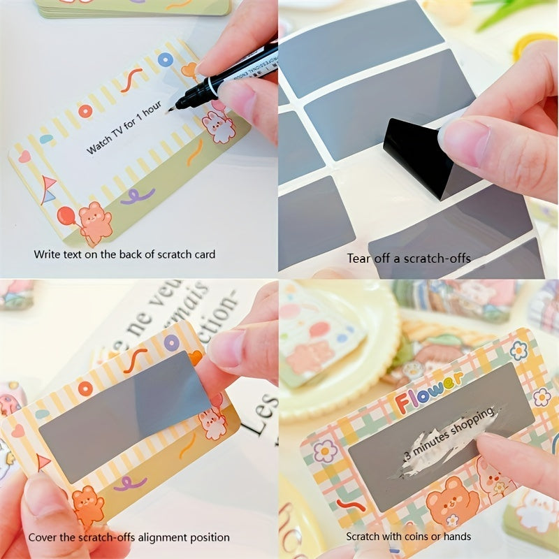 Homemade Scratch Card For Primary School Lucky Draw Teacher Incentive