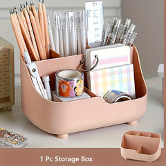 Large Capacity Five Grid Desktop Storage Box