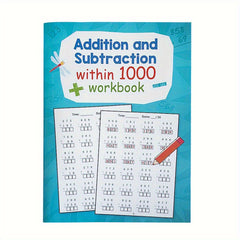 Workbook Addition & Subtraction Practice for Kids Ages 6-8