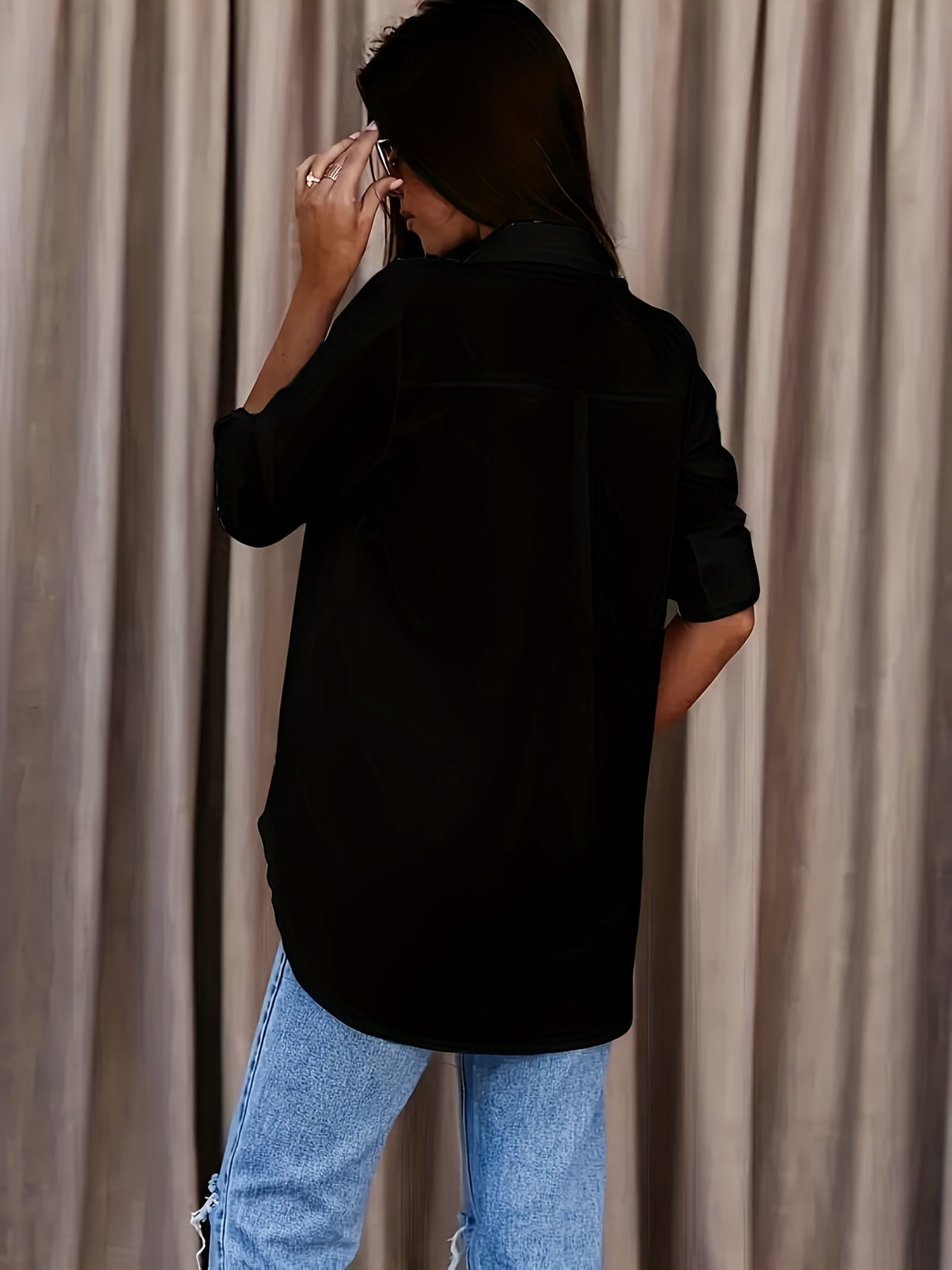  Roll Up Sleeve Blouse