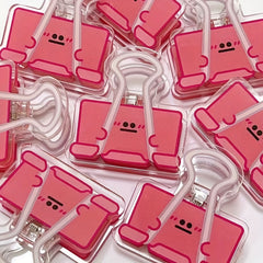 3pcs Cartoon Style Colorful Small Eyes File Folder Paper Clip
