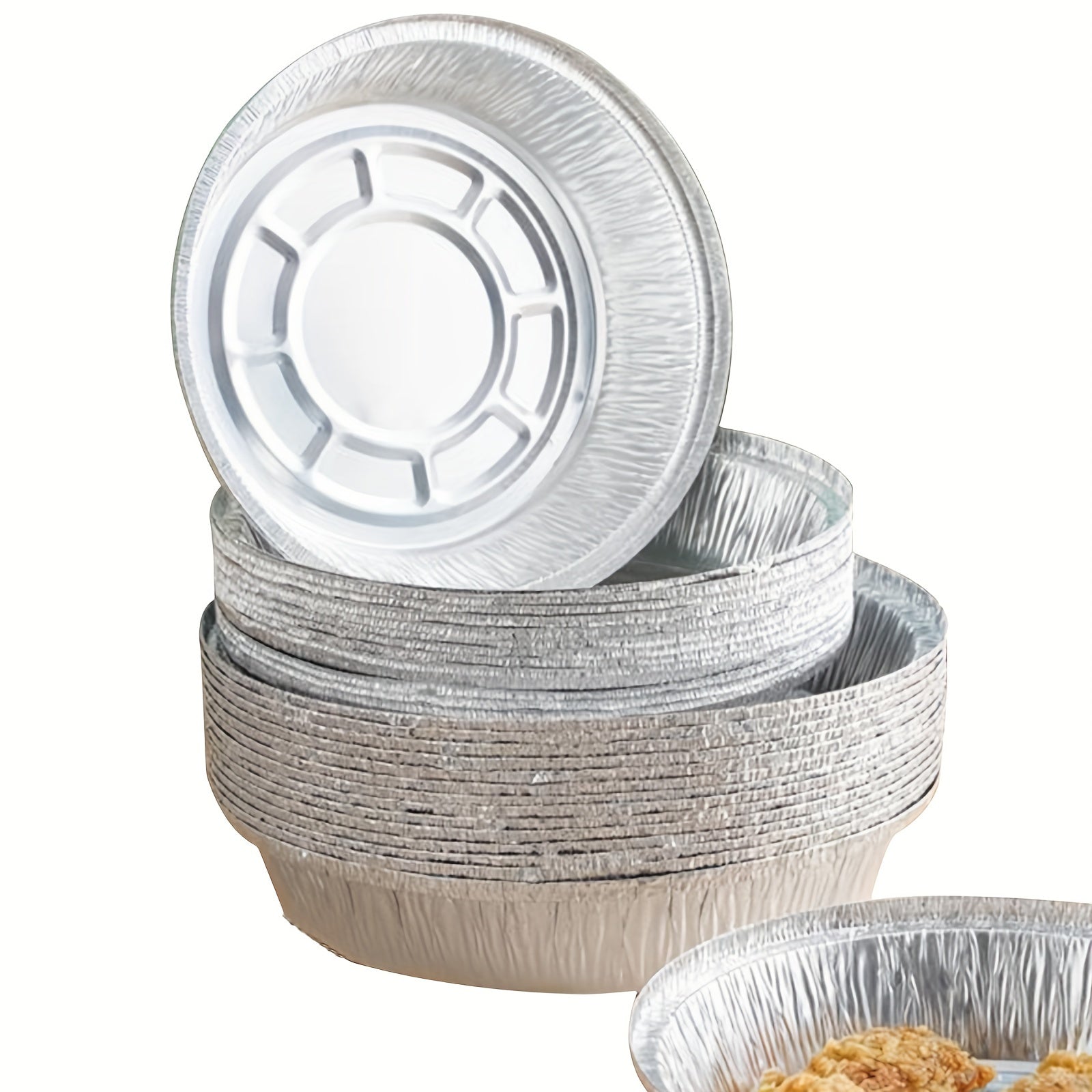 10pc Tinfoil Tray Set for Air Fryers BBQs Camping Parties