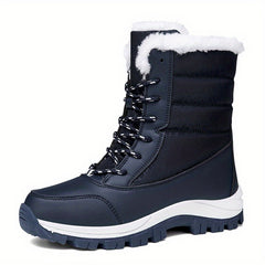 Winter High Top Snow Boots Plus Velvet Warm Outdoor Anti-skid Women's Boots