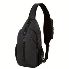 Multifunctional Sling Bag Outdoor Sports Travel Chest Bag with Earphone Hole