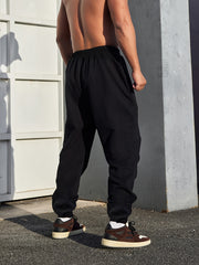 Heart Print Sweatpants Men s Casual Drawstring Jogger Pants